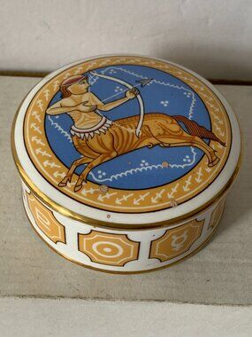 SPODE FINE CHINA ENGLAND ZODIAC SAGITTARIUS BOX